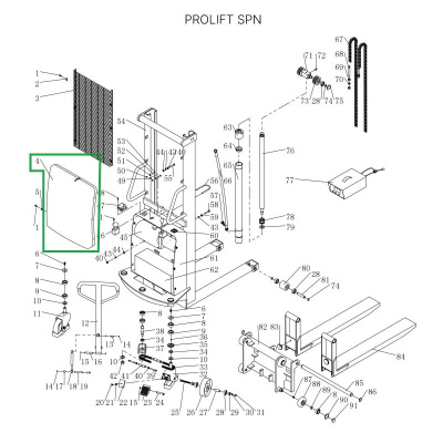 Кожух моторного отсека для штабелеров SPN по ценам производителя в Екатеринбурге с доставкой по всей России