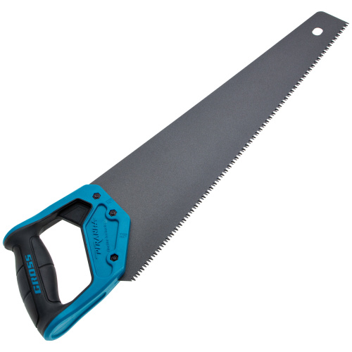 Ножовка по дереву "PIRANHA", 450 мм, 7 TPI, 3D-зуб, тефлоновое покрытие полотна, двухкомпонентная рукоятка Gross по ценам производителя в Екатеринбурге с доставкой по всей России