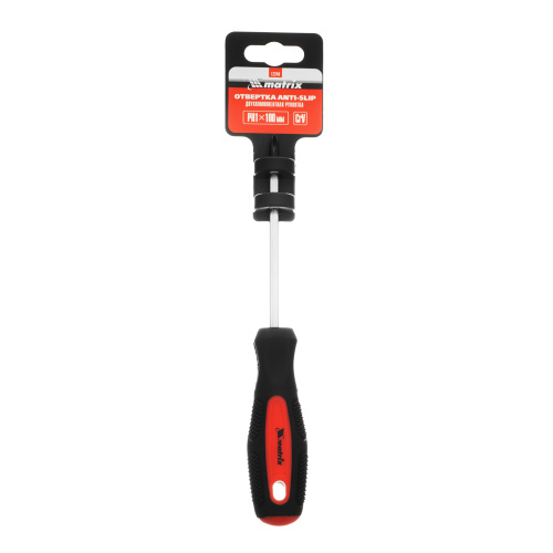 Отвертка Anti-Slip, PH1 х 100 мм, CrV, двухкомпонентная рукоятка Matrix по ценам производителя в Екатеринбурге с доставкой по всей России