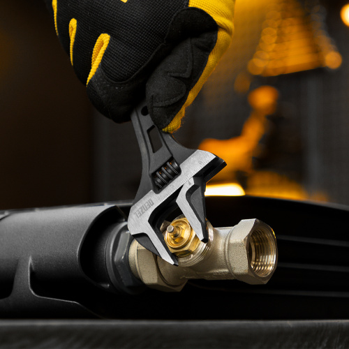 Ключ разводной, 200 мм, CrV, кованый Denzel по ценам производителя в Екатеринбурге с доставкой по всей России