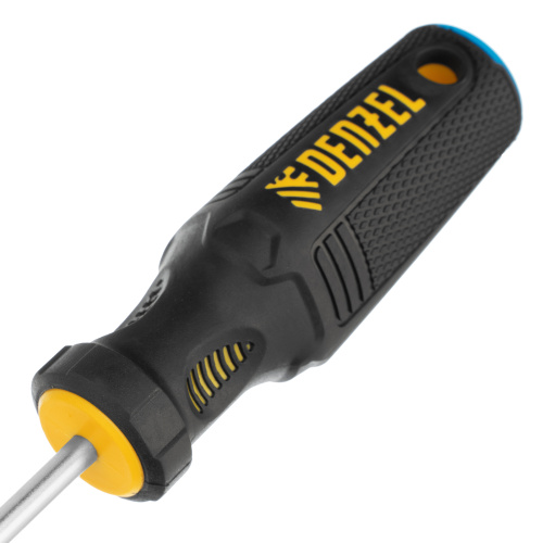 Отвертка SL5x75 мм, CrV, трехкомпонентная рукоятка Denzel по ценам производителя в Екатеринбурге с доставкой по всей России