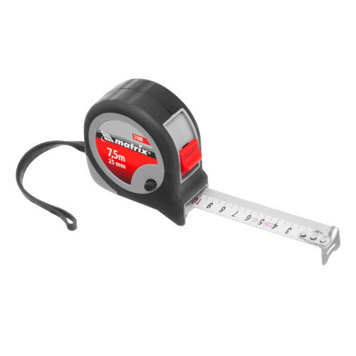 Рулетка Continuous fixation,7,5 м х 25 мм,двухкомпонентный корпус,плавная фиксация Matrix по ценам производителя в Екатеринбурге с доставкой по всей России