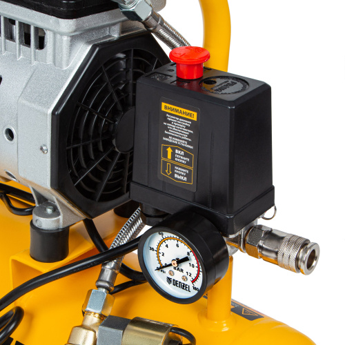 Компрессор DLS650/10 безмаслянный малошумный 650 Вт, 120 л/мин, ресивер 10 л Denzel по ценам производителя в Екатеринбурге с доставкой по всей России