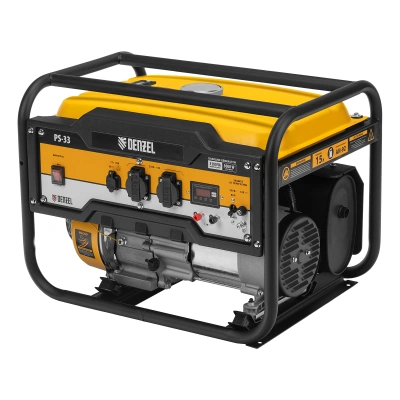 Генератор бензиновый PS 33, 3.3 кВт, 230 В, 15 л, ручной стартер Denzel купить в Москве с доставкой по всей России | ProtosMarket.ru