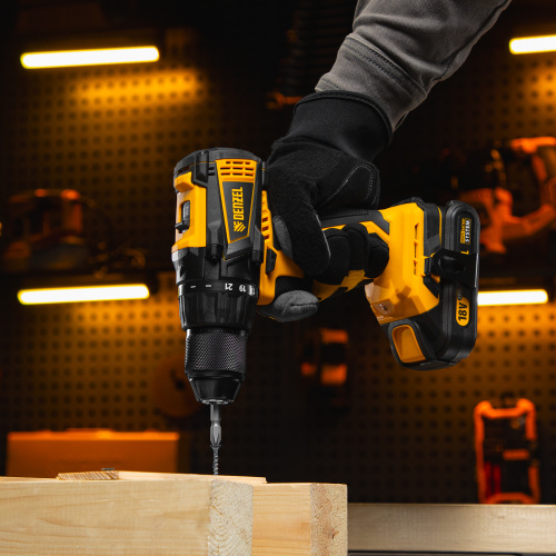 Дрель-шуруповерт аккумуляторная, бесщет. BLDL-IB-18-0, Li-Ion, 18 В Denzel по ценам производителя в Екатеринбурге с доставкой по всей России