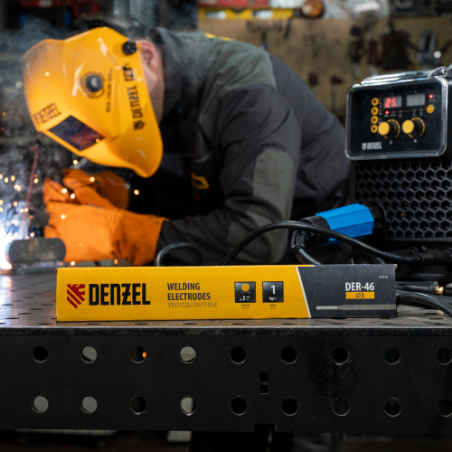 Электроды DER-46, диам. 3 мм, 1 кг, рутиловое покрытие Denzel по ценам производителя в Екатеринбурге с доставкой по всей России