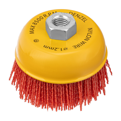 Щетка для УШМ, 100 мм, Чашка, нейлоновая щетина, М14 Denzel по ценам производителя в Екатеринбурге с доставкой по всей России