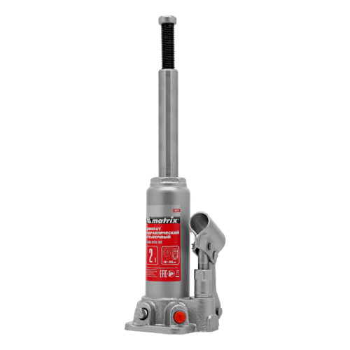 Домкрат гидравлический бутылочный, 2 т, высота подъема 181-345 мм Matrix по ценам производителя в Екатеринбурге с доставкой по всей России