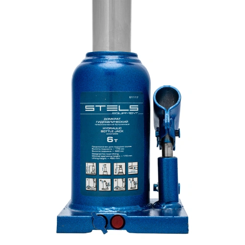 Домкрат гидравлический бутылочный телескопический, 6 т, H подъема 170-420 мм Stels по ценам производителя в Екатеринбурге с доставкой по всей России
