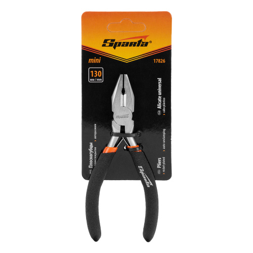 Плоскогубцы Mini, 130 мм, никелированные, авторазжим Sparta по ценам производителя в Екатеринбурге с доставкой по всей России