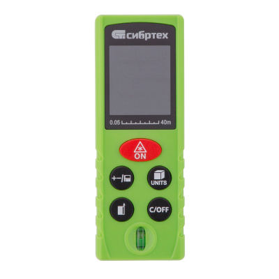 Лазерный дальномер PM-40,40 м,с пузырьковым уровнем Сибртех по ценам производителя в Екатеринбурге с доставкой по всей России