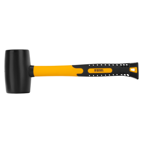 Киянка резиновая, 24 oz, черная резина, фибергласовая рукоятка Denzel по ценам производителя в Екатеринбурге с доставкой по всей России