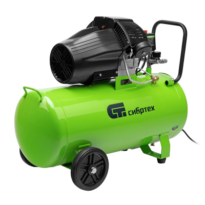 Компрессор воздушный КК-2200/100, 2,2 кВт, 350 л/мин, 100 л, прямой привод, масляный Сибртех по ценам производителя в Екатеринбурге с доставкой по всей России