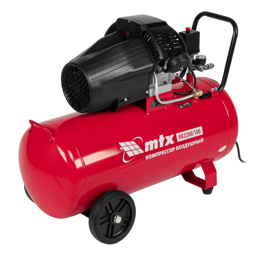 Компрессор воздушный КК-2200/100, 2,2 кВт, 350 л/мин, 100 л, прямой привод, масляный MTX по ценам производителя в Екатеринбурге с доставкой по всей России