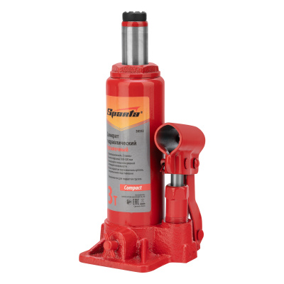 Домкрат гидравлический бутылочный 3т, h подъема 180-320 мм Sparta Compact по ценам производителя в Екатеринбурге с доставкой по всей России