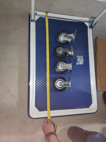 Тележка платформенная 150 кг TOR PH150 (740х480) со складной ручкой (резиновые колеса 100 мм) по ценам производителя в Екатеринбурге с доставкой по всей России