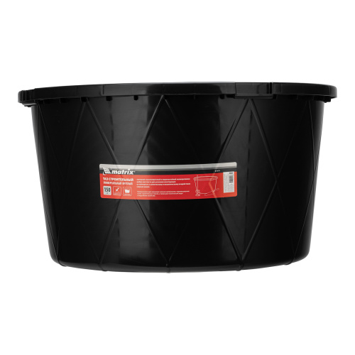 Таз строительный круглый универсальный, 150л, ударопрочный, с ребрами жесткости Matrix по ценам производителя в Екатеринбурге с доставкой по всей России