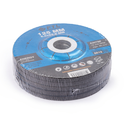 Круг для шлифования FTL Energy 125 х 6 х 22,2 мм A30TBF по ценам производителя в Екатеринбурге с доставкой по всей России