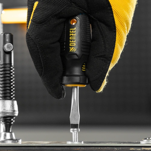 Отвертка, SL6x38 мм, S2, 3к рукоятка Denzel по ценам производителя в Екатеринбурге с доставкой по всей России
