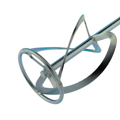 Насадка для миксера, для легких растворов, 120 х 590 мм, оцинкованная, хвостовик резьба М14 Сибртех по ценам производителя в Екатеринбурге с доставкой по всей России