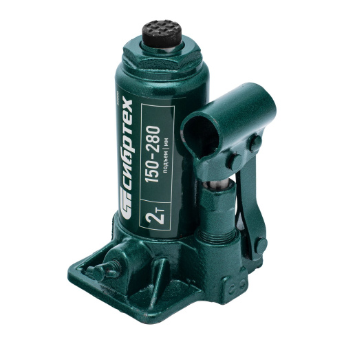 Домкрат гидравлический бутылочный, 2 т, 150-280 мм Сибртех по ценам производителя в Екатеринбурге с доставкой по всей России