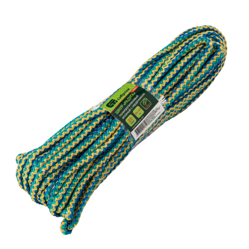 Шнур вязаный полипропиленовый с серд."Радуга", 6 мм, L 20 м, Сибртех по ценам производителя в Екатеринбурге с доставкой по всей России