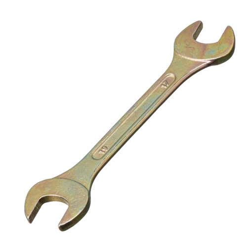 Ключ рожковый, 17 х 19 мм, желтый цинк Сибртех по ценам производителя в Екатеринбурге с доставкой по всей России