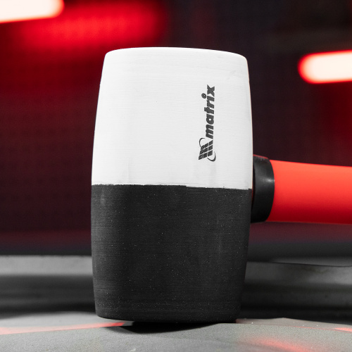 Киянка резиновая, 680 г, черно-белая резина, фибергласовая рукоятка Matrix по ценам производителя в Екатеринбурге с доставкой по всей России