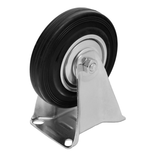 Колесо неповоротное D 125 мм, крепление  платформенное Сибртех по ценам производителя в Екатеринбурге с доставкой по всей России