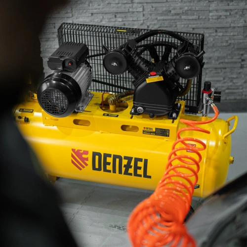 Компрессор воздушный BCV2300/100, ременный привод, 2.3 кВт, 100 литров, 440 л/мин Denzel по ценам производителя в Екатеринбурге с доставкой по всей России