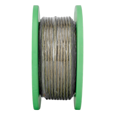 Трос металлополимерный прозрачный ПР-5.0, толщина 5.0 мм, катушка 50 метров Сибртех по ценам производителя в Екатеринбурге с доставкой по всей России