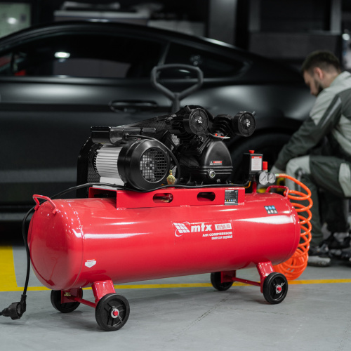 Компрессор воздушный ременный привод КР2500/80, 2,5 кВт, 80 литров, 420 л/мин МТХ по ценам производителя в Екатеринбурге с доставкой по всей России