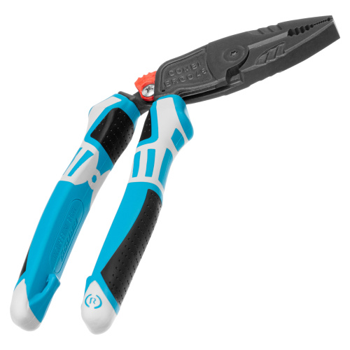 Плоскогубцы комбинированные с изогнутой головой, трехкомпонентные рукоятки, 200 мм Gross по ценам производителя в Екатеринбурге с доставкой по всей России