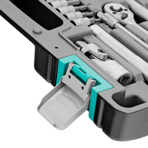 Набор инструментов, 1/2", 1/4", CrV, пластиковый кейс 82 предмета Stels по ценам производителя в Екатеринбурге с доставкой по всей России