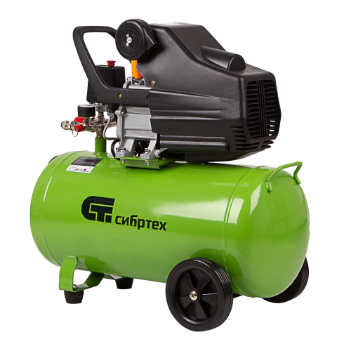 Компрессор воздушный КК-1500/50, 1.5 кВт, 198 л/мин, 50 л, прямой привод, масляный Сибртех по ценам производителя в Екатеринбурге с доставкой по всей России