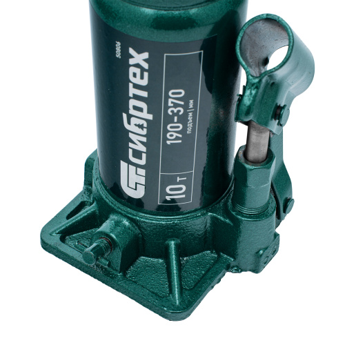 Домкрат гидравлический бутылочный, 10 т, 190-370 мм Сибртех по ценам производителя в Екатеринбурге с доставкой по всей России