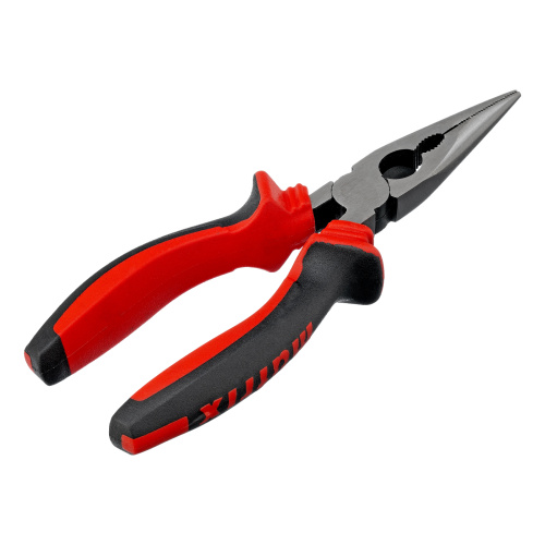 Длинногубцы прямые, 160 мм, хром-ванадий, двухкомпонентные рукоятки Matrix по ценам производителя в Екатеринбурге с доставкой по всей России