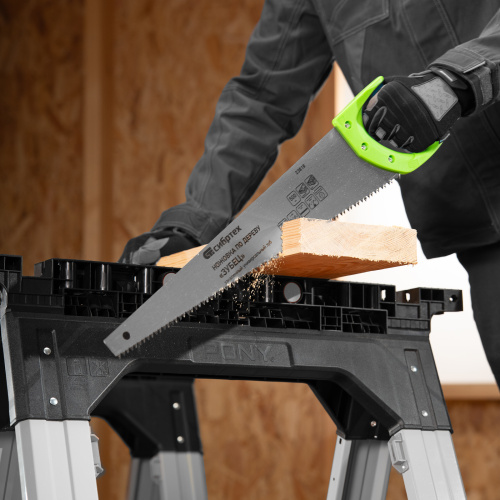 Ножовка по дереву "Зубец", 500 мм, шаг зуба 7 мм, каленый зуб 2D, двухкомпонентная рукоятка Сибртех по ценам производителя в Екатеринбурге с доставкой по всей России