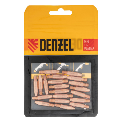 Токосъемный наконечник под проволоку 1,2 мм, М6х28, E-CU, 20 шт для MIG горелки тип 24 Denzel по ценам производителя в Екатеринбурге с доставкой по всей России