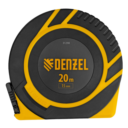 Рулетка геодезическая 20 м х 15 мм, закрытый корпус, фиберглассовая лента Denzel по ценам производителя в Екатеринбурге с доставкой по всей России