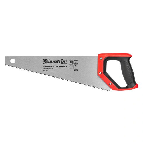 Ножовка по дереву, 400 мм, зуб 2D, каленый крупный зуб 5-6 TPI, двухкомпонентная рукоятка Matrix по ценам производителя в Екатеринбурге с доставкой по всей России