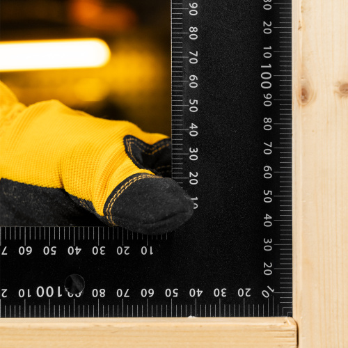 Угольник, 400 х 600 мм, алюминиевый, лазерная гравировка Denzel по ценам производителя в Екатеринбурге с доставкой по всей России