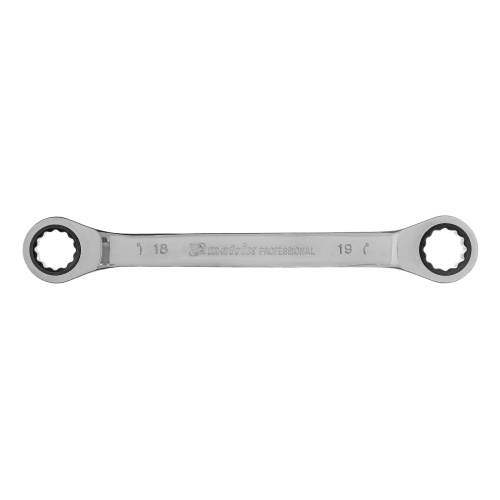 Ключ накидной трещоточный, 18 х 19 мм, CrV, зеркальный хром Matrix Professional по ценам производителя в Екатеринбурге с доставкой по всей России