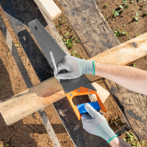 Ножовка по дереву, 400 мм, шаг зубьев 5 мм, пластиковая рукоятка по ценам производителя в Екатеринбурге с доставкой по всей России