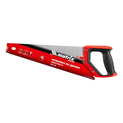 Ножовка по дереву, 400 мм, зуб 2D, каленый крупный зуб 5-6 TPI, двухкомпонентная рукоятка Matrix по ценам производителя в Екатеринбурге с доставкой по всей России
