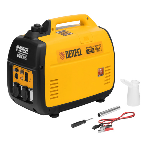 Генератор инверторный GT-2200iS, 2.2 кВт, 230 В, бак 4 л, закрытый корпус, ручной старт Denzel по ценам производителя в Екатеринбурге с доставкой по всей России