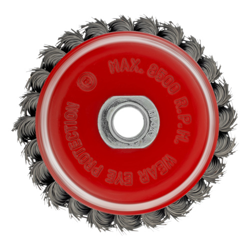 Щетка для УШМ, 100 мм, М14, "чашка", крученая проволока 0.5 мм Matrix по ценам производителя в Екатеринбурге с доставкой по всей России