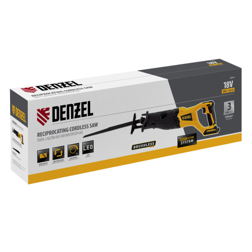 Пила сабельная аккумуляторная бесщет BRC-120-0,  18В Li-Ion Denzel по ценам производителя в Екатеринбурге с доставкой по всей России