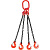 Строп цепной TOR 4СЦ г/п 6,7 т 6,0 м с самозакрывающимися крюками по ценам производителя в Екатеринбурге с доставкой по всей России