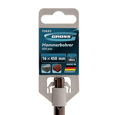 Бур по бетону Pro, 16 х 450 мм, SDS Plus Gross по ценам производителя в Екатеринбурге с доставкой по всей России